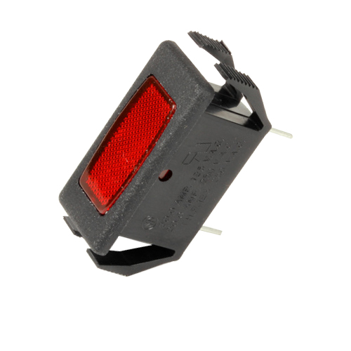 Light Indicator Red Rect 125V